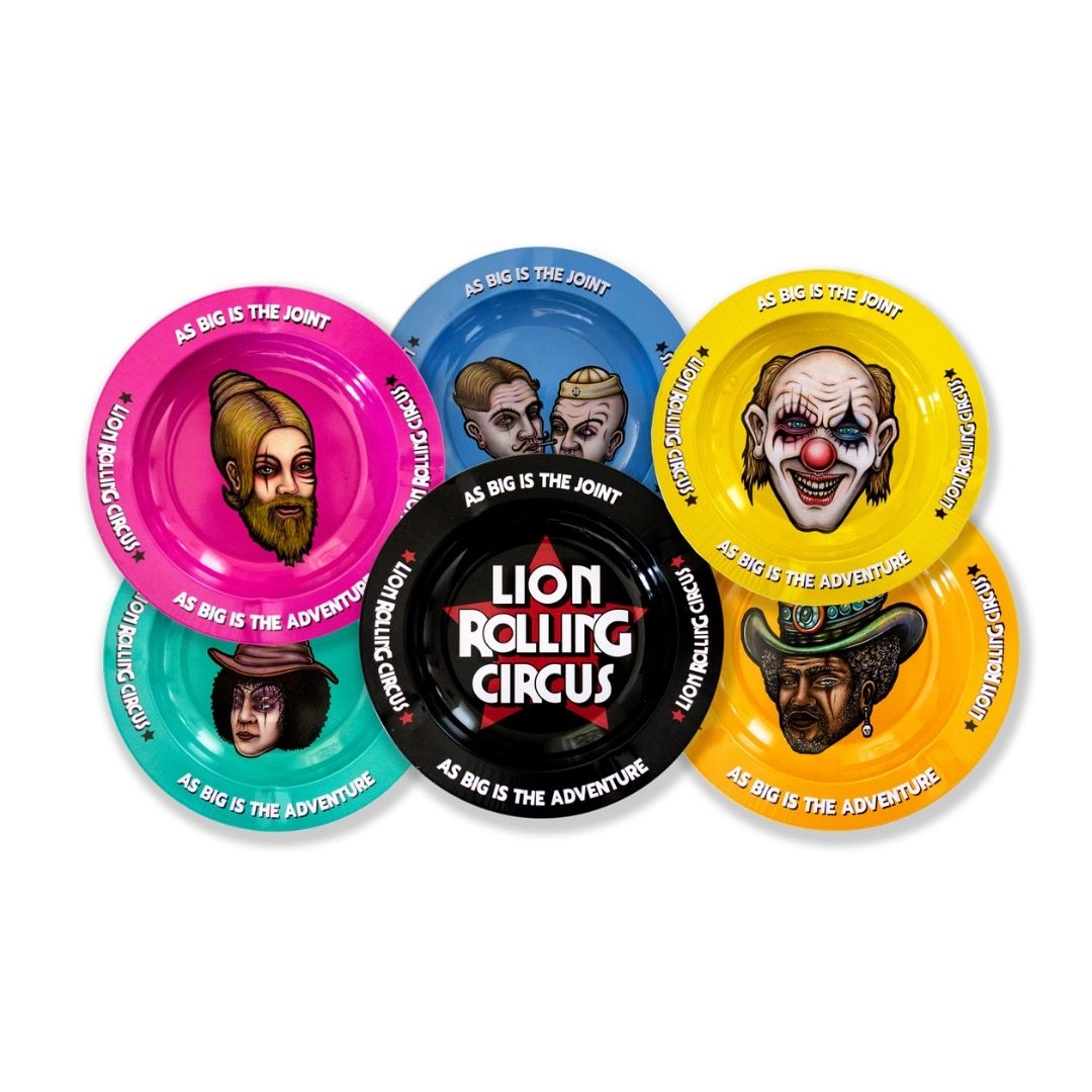 Cenicero De Lata Varios Modelos Lion Rolling Circus